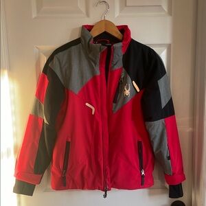 Spyder Kids Jacket - Red, Black, and Gray